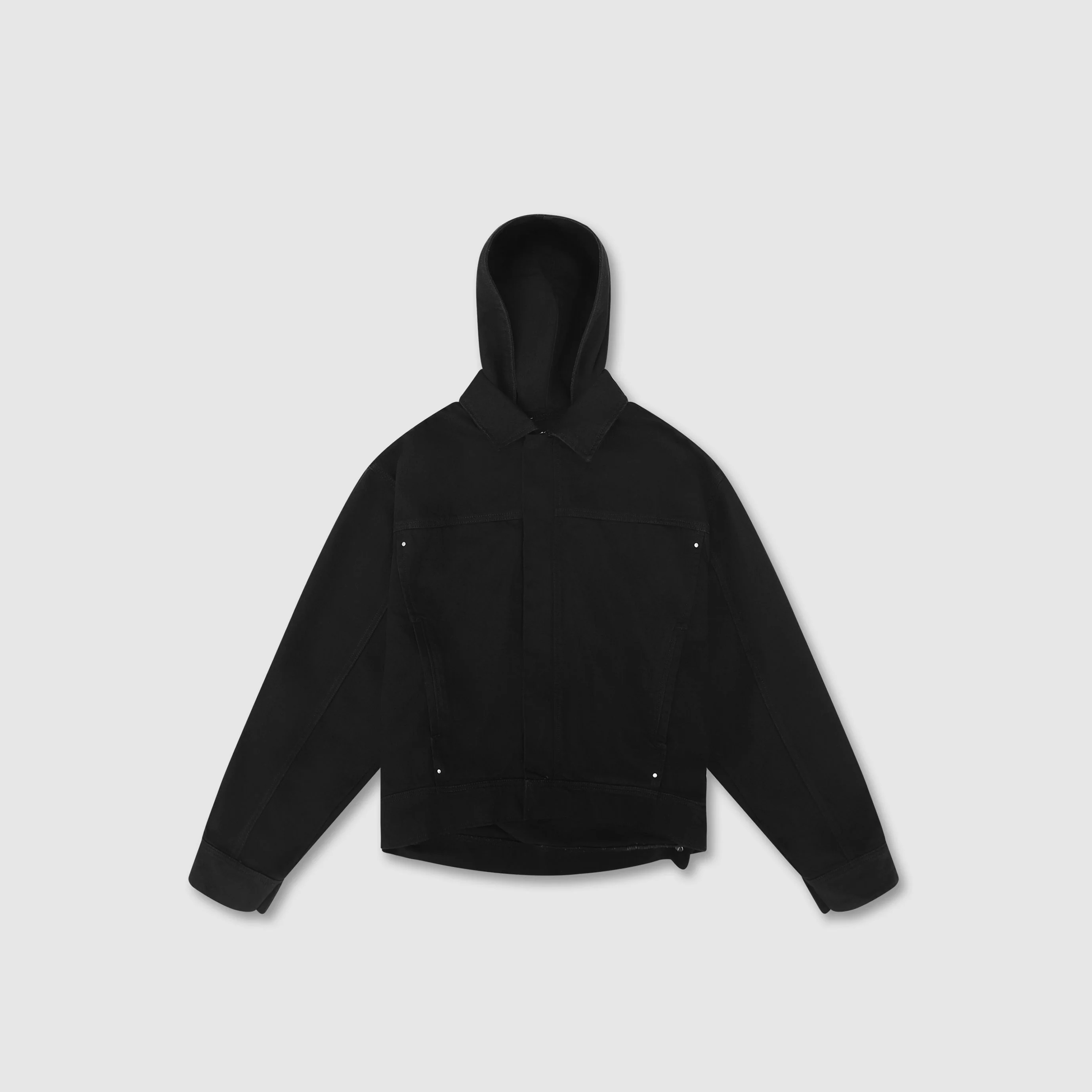 DENIM HOODED JACKET