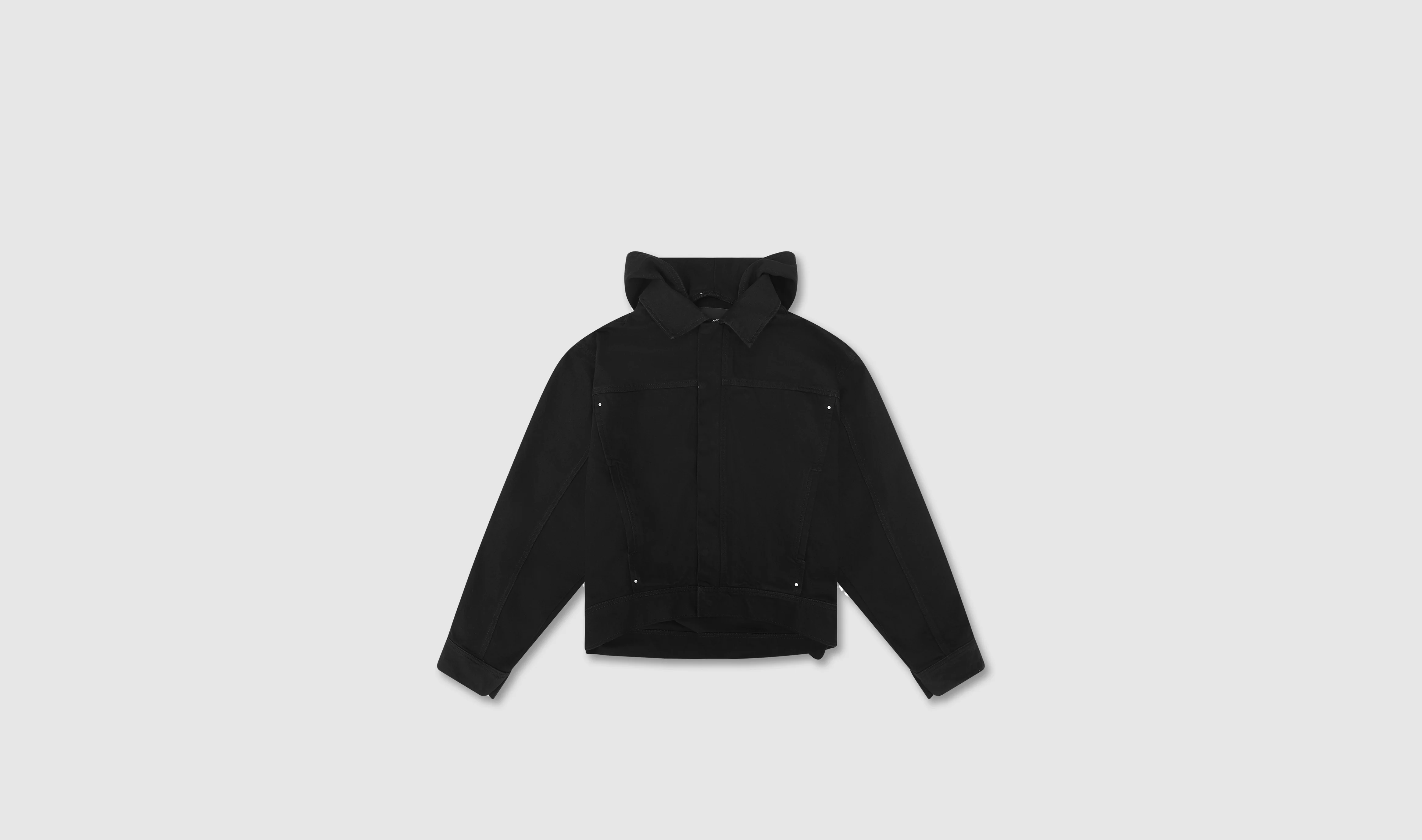 DENIM HOODED JACKET - Image 10