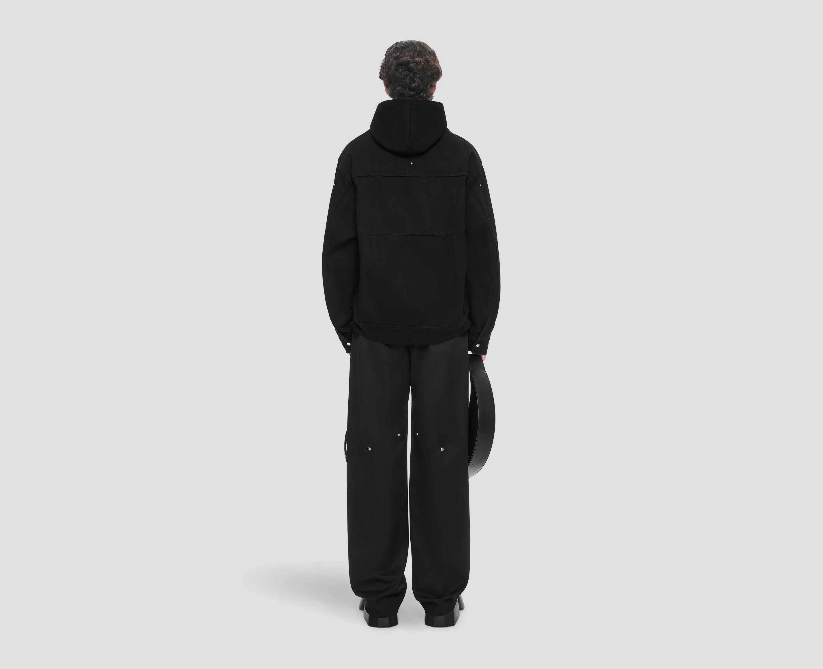 DENIM HOODED JACKET - Image 4