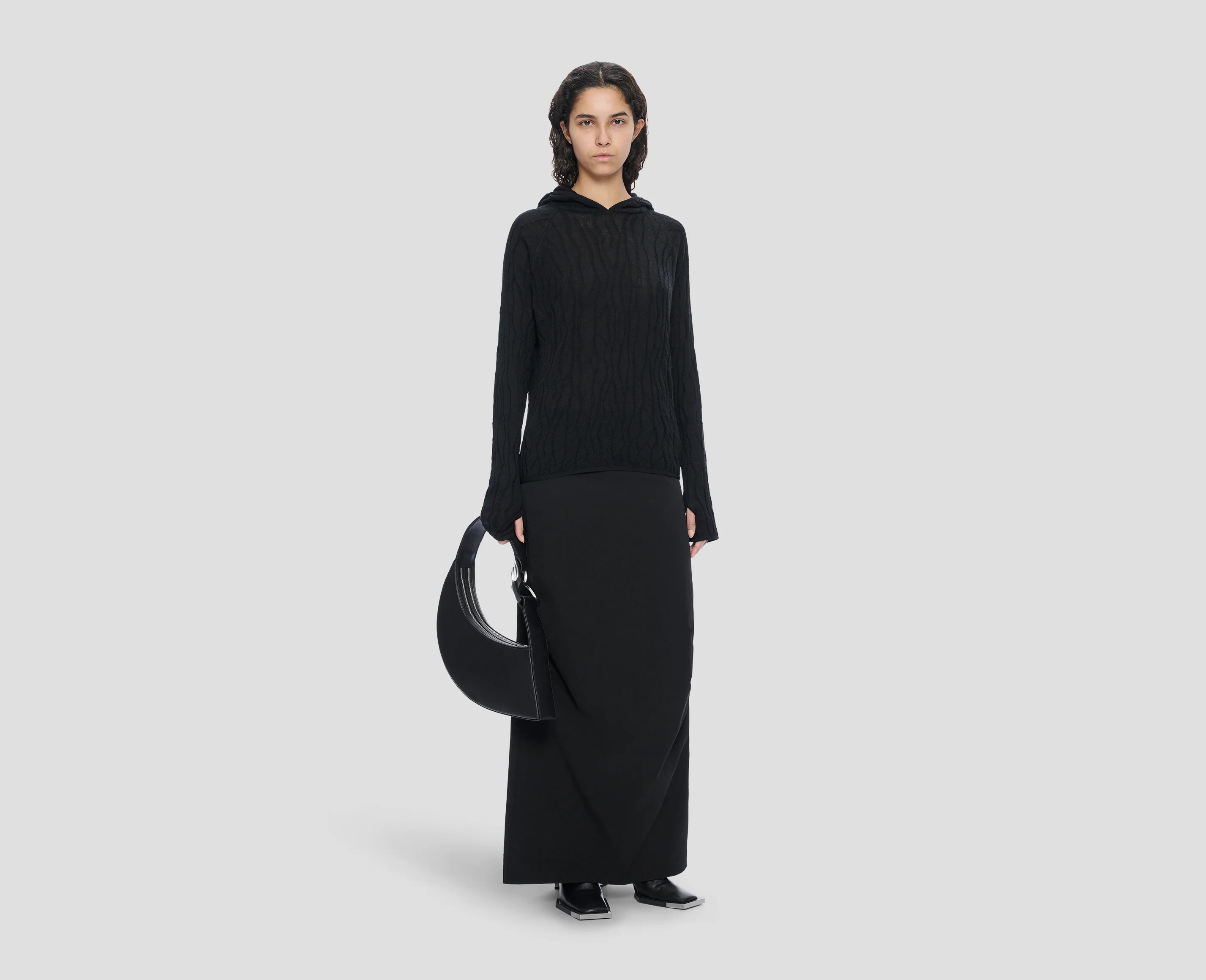 SORTSOL KNIT HOODIE - Image 7